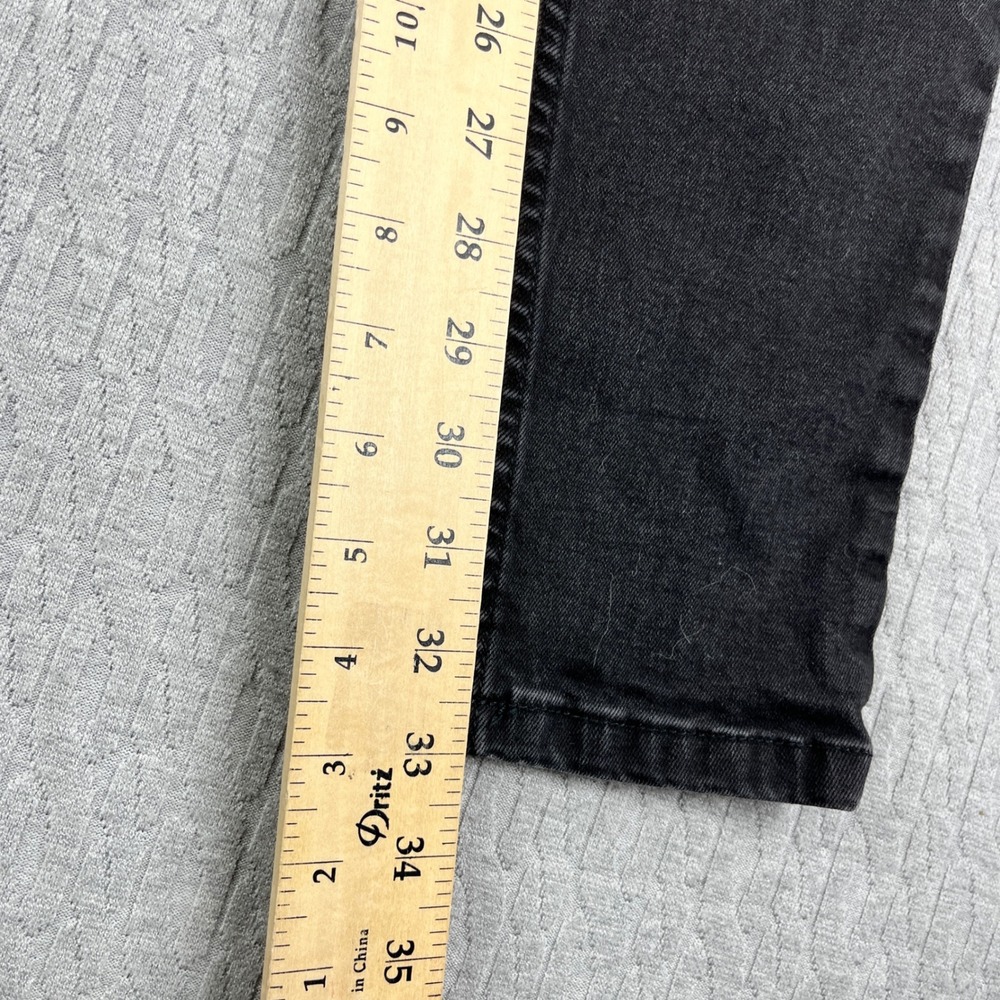 Hoxton Denim Super Skinny Goth Core Punk Jeans Men 34x34 (30X33 Black Distressed - Picture 6 of 15